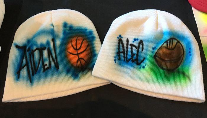 airbrushed beanies