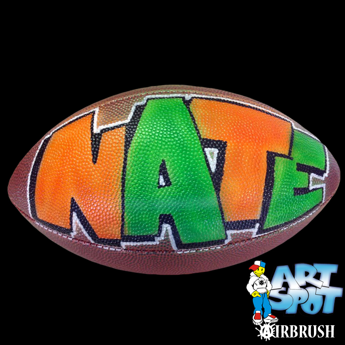 airbrushed footballs