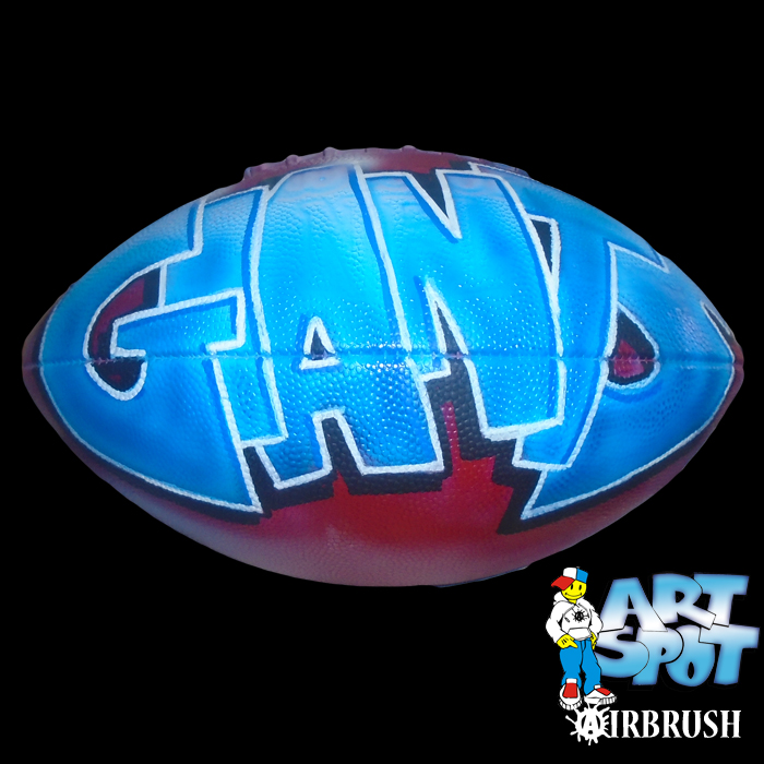 airbrushed footballs