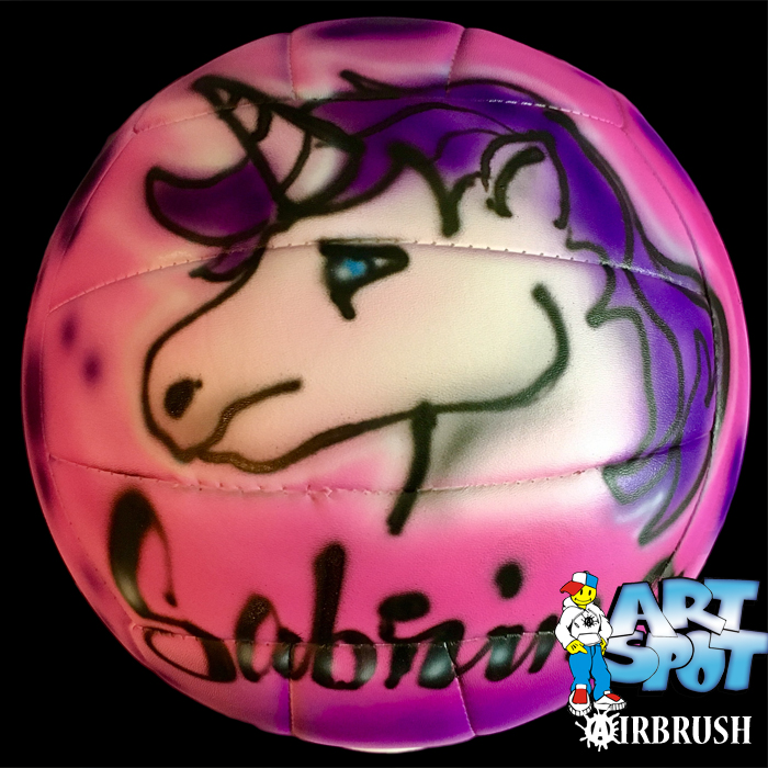 airbrushed soccerballs